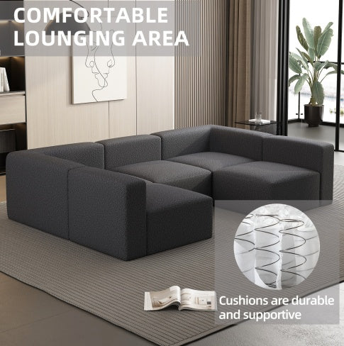 104.3270.86 Modular Sectional Sofa Sleeper Couch, Sectional Sofa With