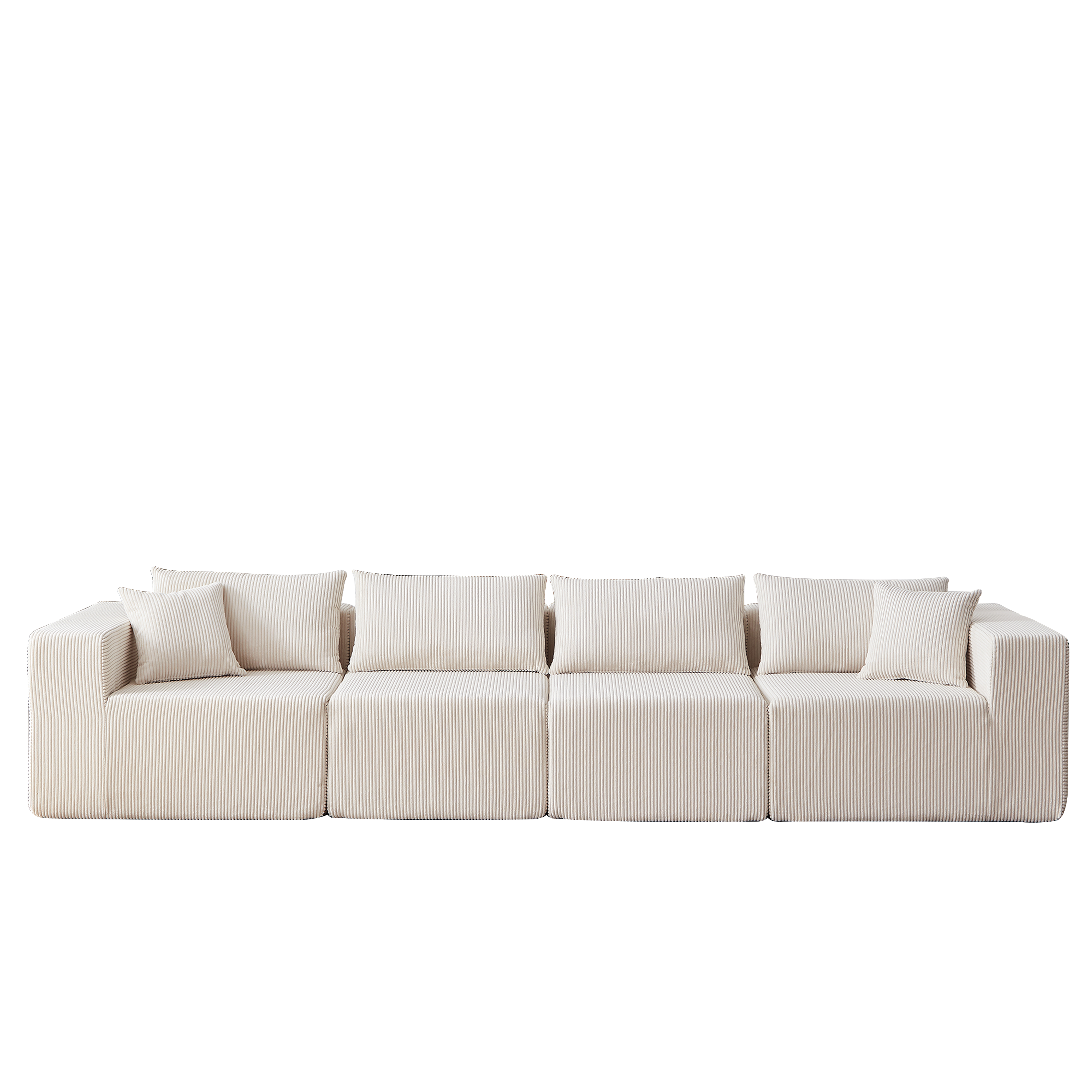 104-Inch Corduroy Modular L Shaped Sectional Sofa,Luxury Floor Couch