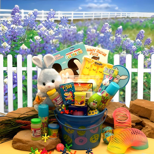 Little Bunny Blue Easter Fun Pail