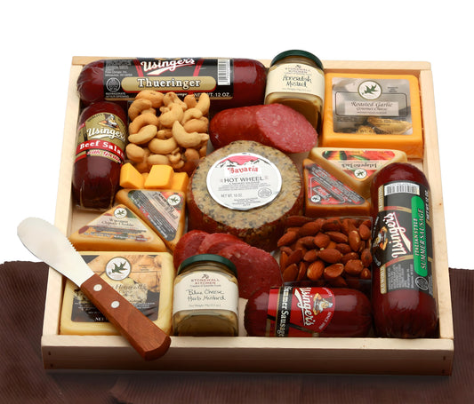 Deluxe Meat & Cheese Lovers Sampler Tray