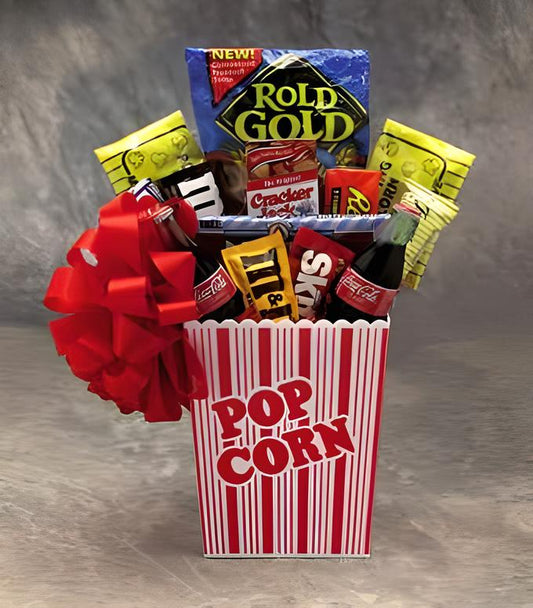 Popcorn Pack Snack Gift Basket