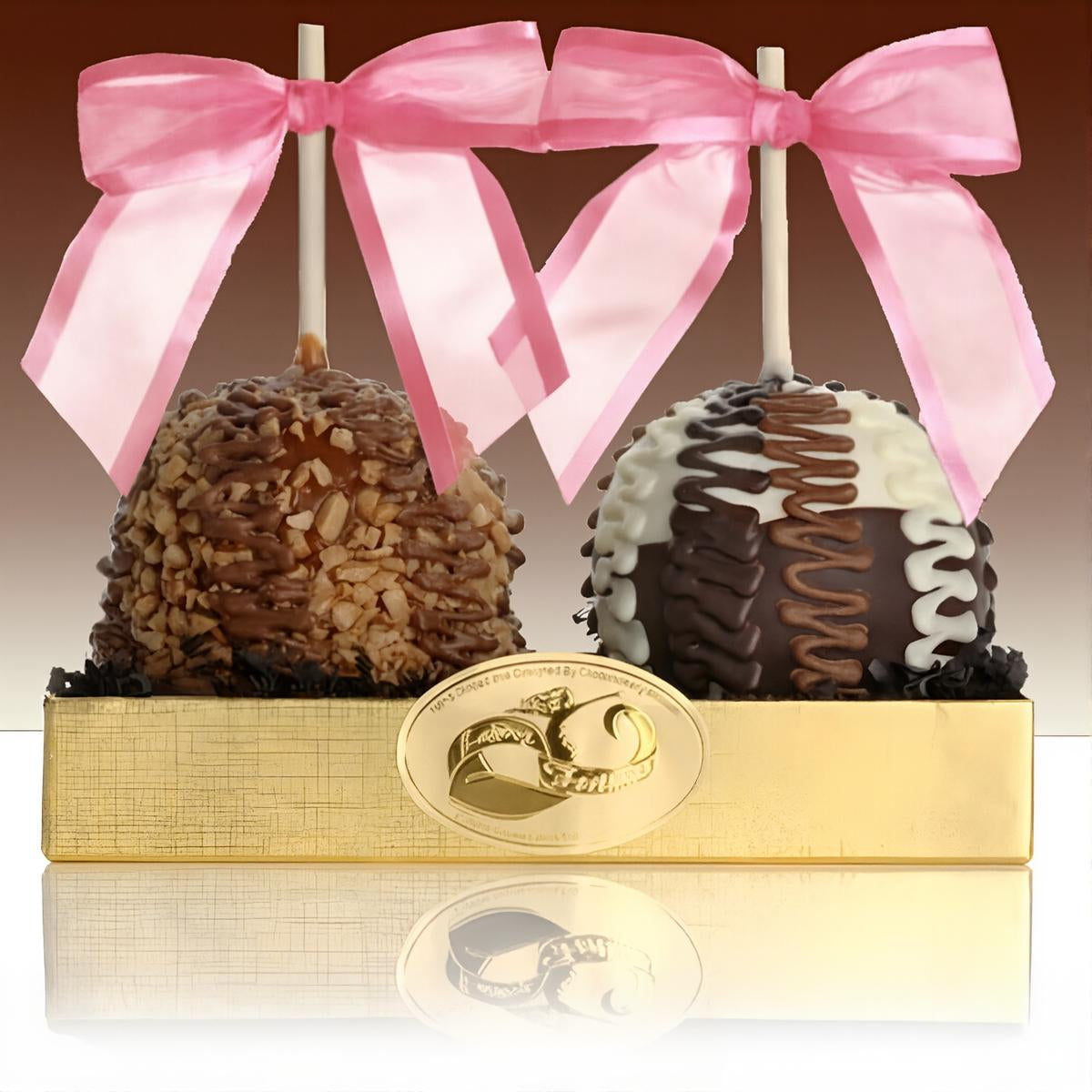 Fancy Chocolate Caramel Apple  Duet