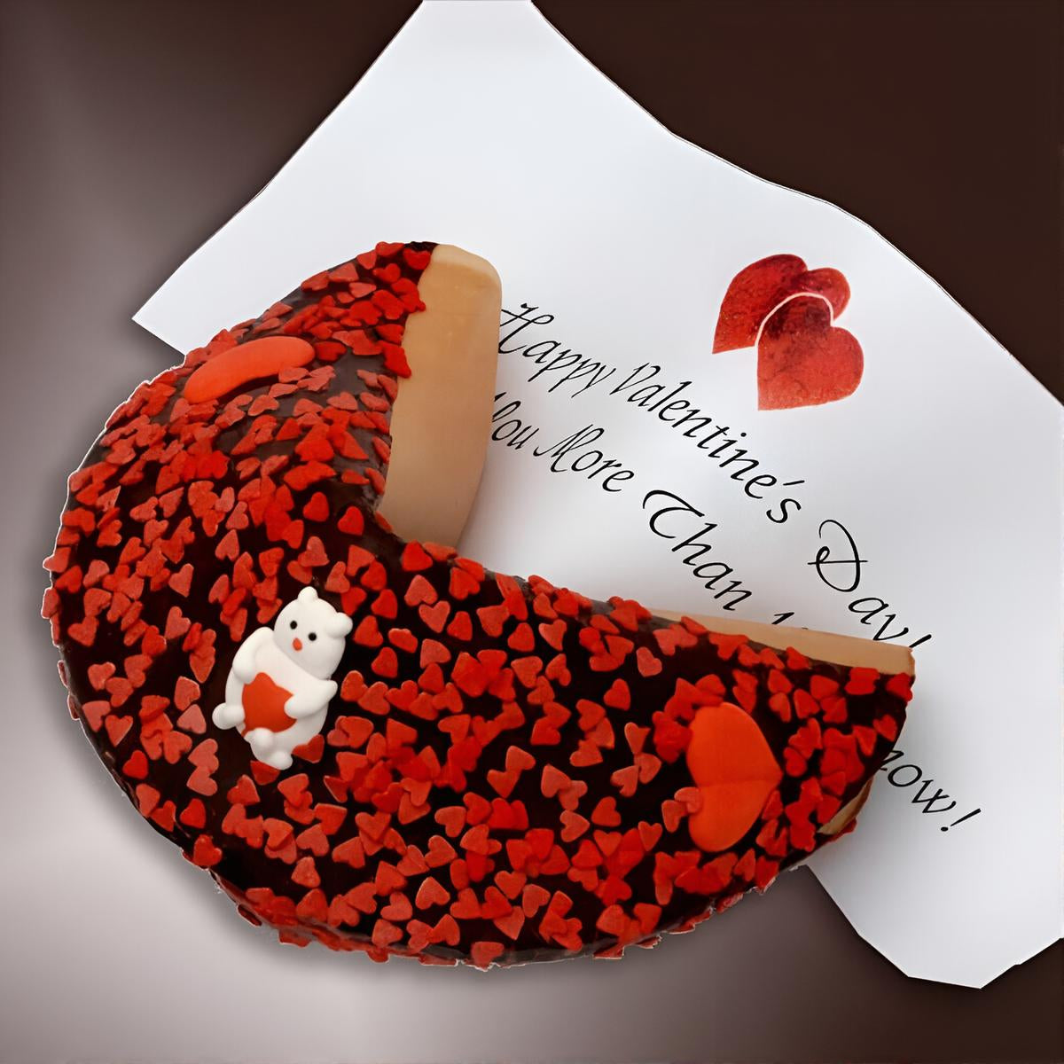 Happy Valentines Giant fortune Cookie