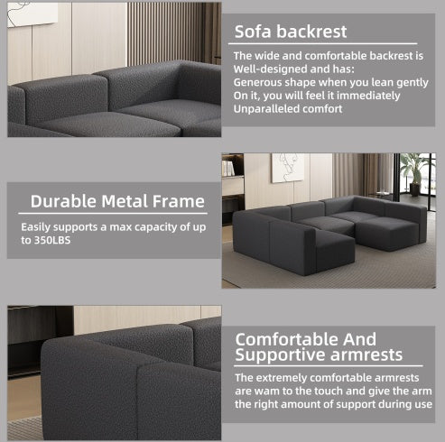 104.3270.86 Modular Sectional Sofa Sleeper Couch, Sectional Sofa With